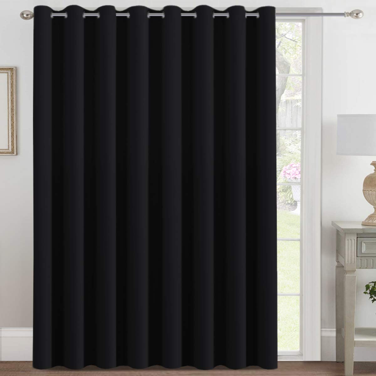 H.VERSAILTEX blackout patio curtain panel for sliding doors with privacy benefits