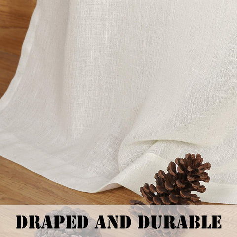 H.VERSAILTEX natural curtain pair complements farmhouse and boho decor.