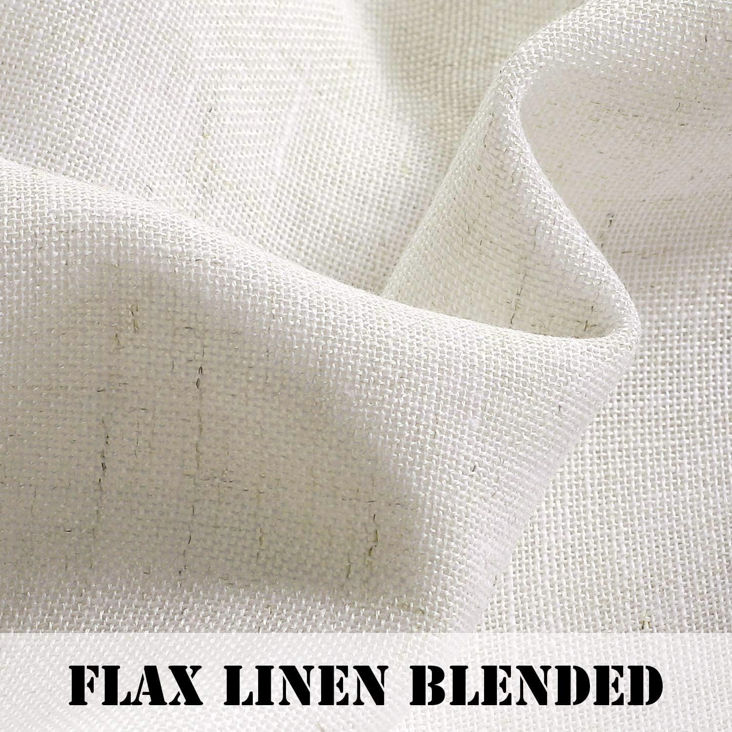 H.VERSAILTEX two-panel set enhances living room with elegant semi-sheer drape.