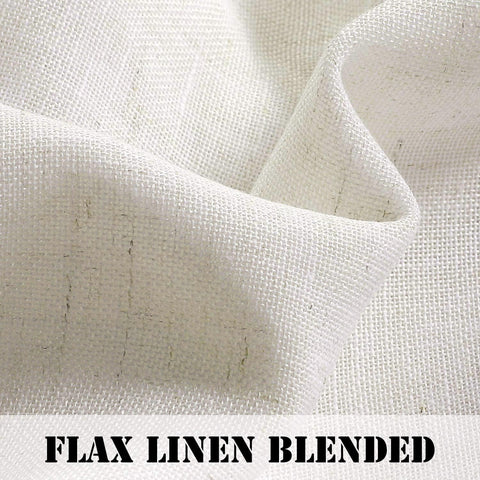 H.VERSAILTEX two-panel set enhances living room with elegant semi-sheer drape.