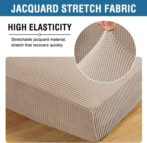 H.VERSAILTEX washable cushion covers in sand for easy care