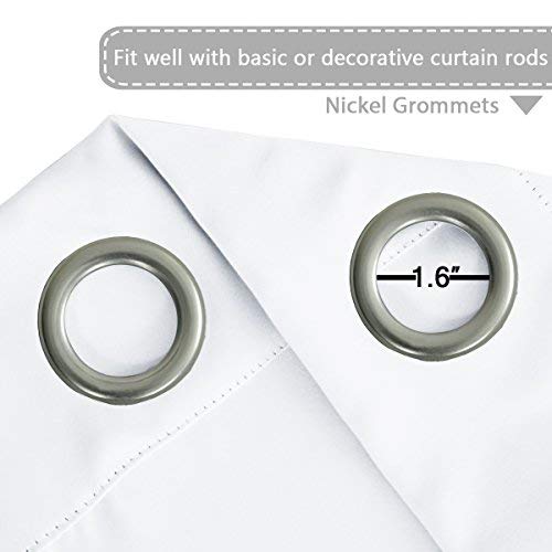 H.VERSAILTEX patio white curtain panel for privacy and light control