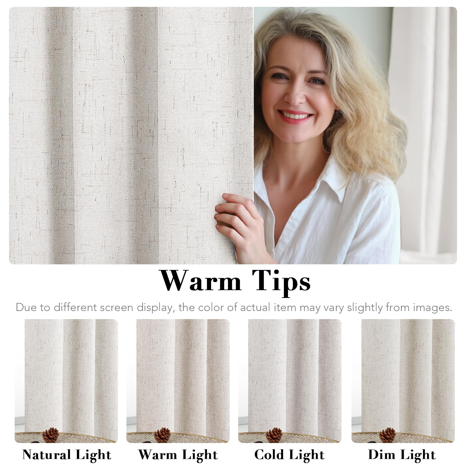 H.VERSAILTEX privacy-ready curtains provide daylight control for bedrooms and living spaces.