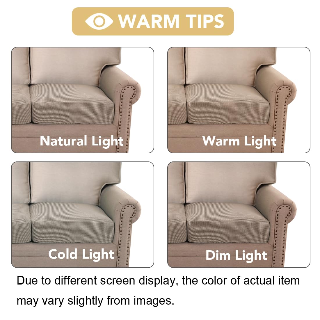 H.VERSAILTEX wrinkle-free slipcover for leather or fabric furniture