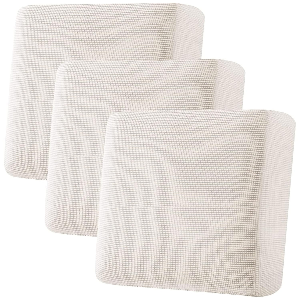 H.VERSAILTEX ivory cushion cover with textured jacquard weave for protection
