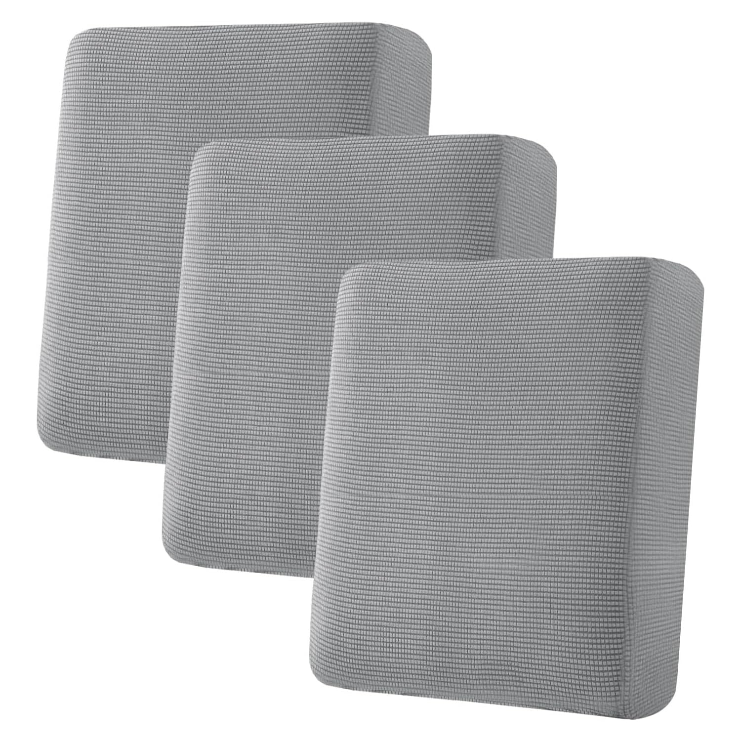 H.VERSAILTEX super stretch cushion cover in dove for a smooth, full-seat fit.