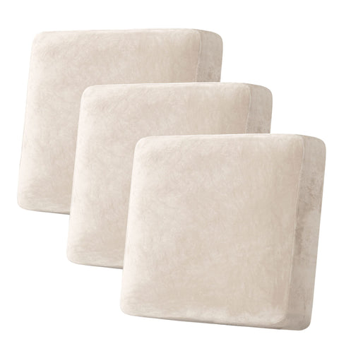 H.VERSAILTEX velvet cushion cover close-up showing plush texture and durable protection.