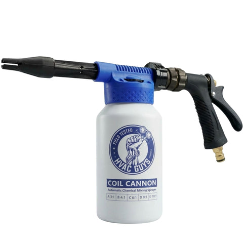 HVAC Guys Coil Cannon foaming wand delivers thick deep-cleaning foam
