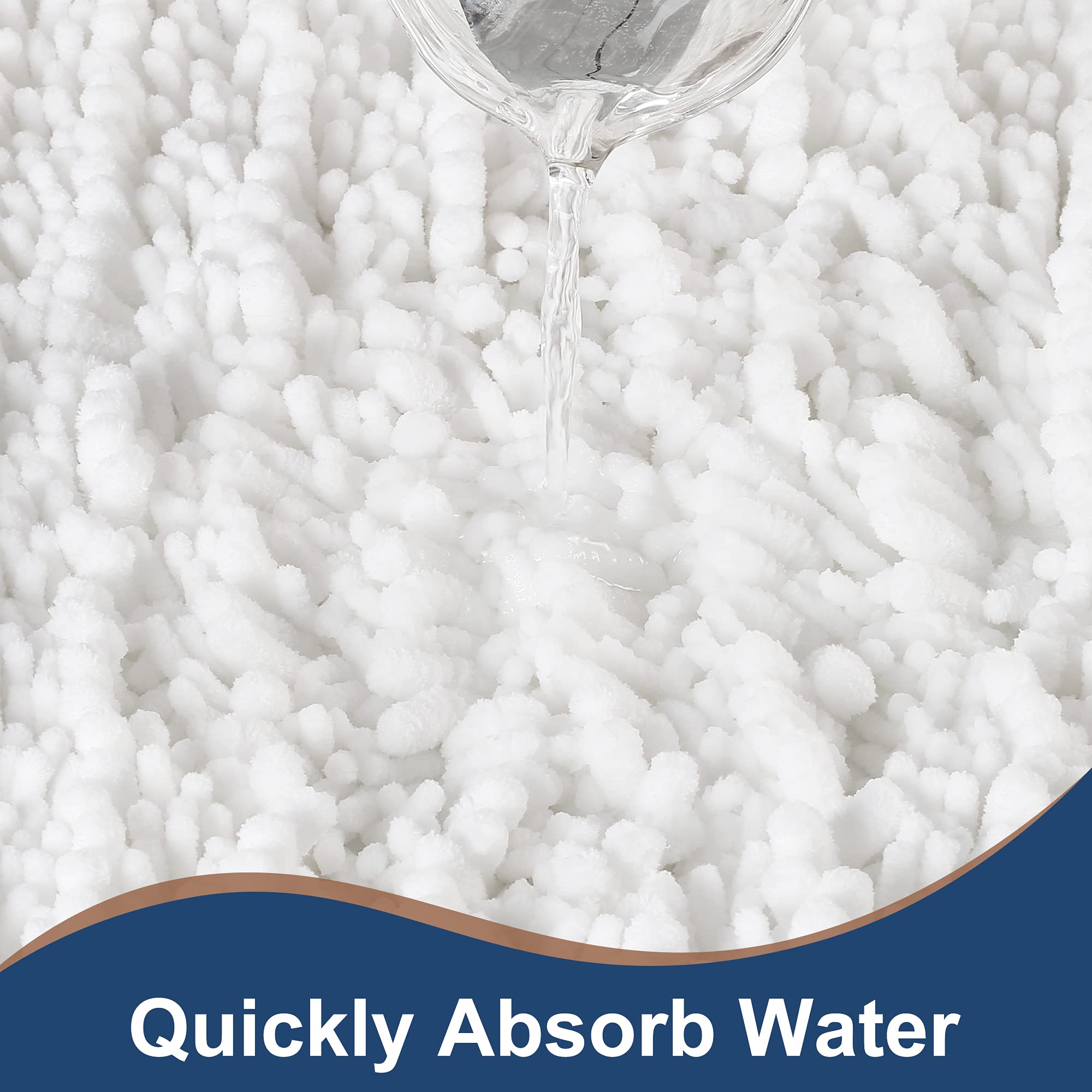 H.VERONNEX absorbent microfiber rug for fast moisture pickup