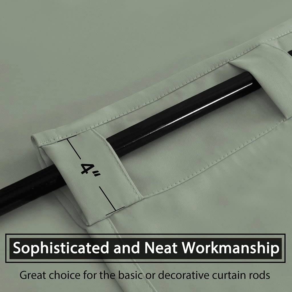 H.VERSAILTEX blackout curtains machine washable for easy care.