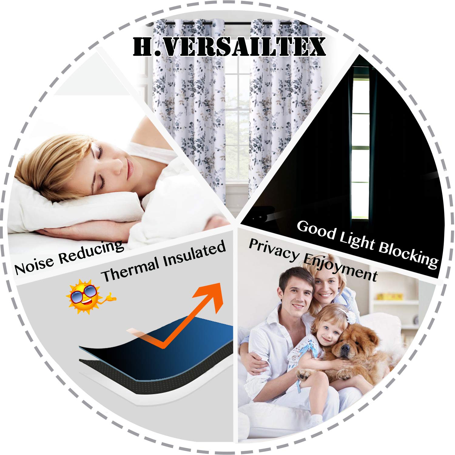 H.VERSAILTEX easy-care curtains are machine washable.
