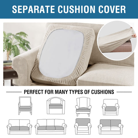 H.VERSAILTEX secure elastic edging keeps the slipcover in place