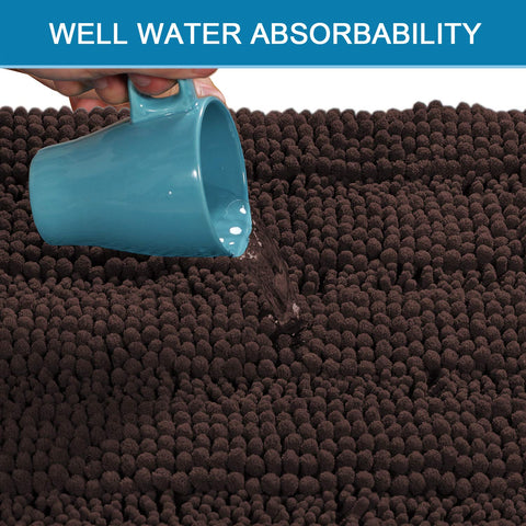 H.VERSAILTEX thick plush chenille surface feels soft underfoot after showers.