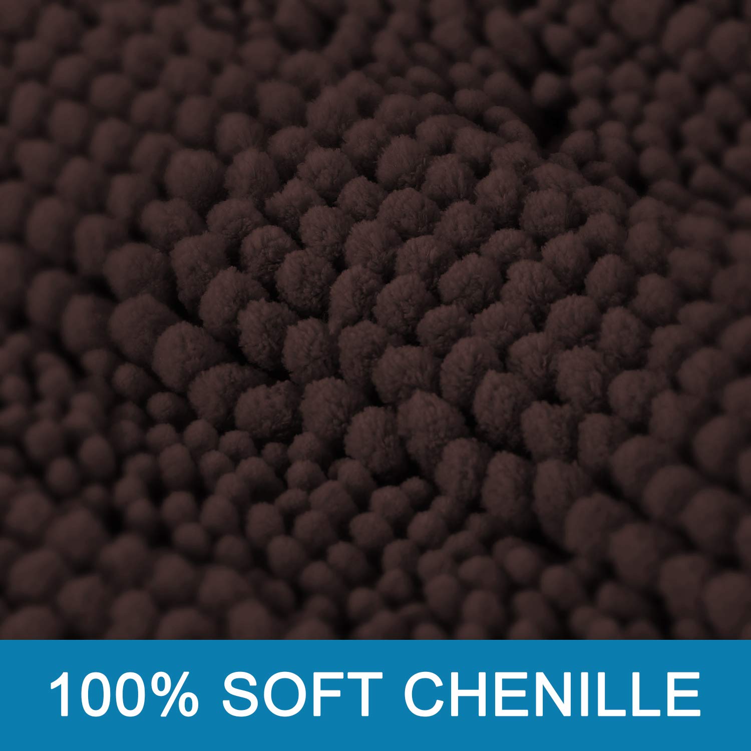 H.VERSAILTEX striped chenille bath mats add vibrant decor while absorbing moisture.