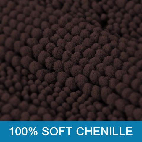 H.VERSAILTEX striped chenille bath mats add vibrant decor while absorbing moisture.
