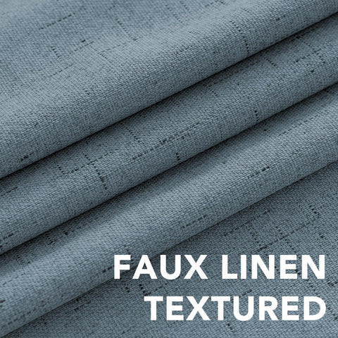 H.VERSAILTEX white liner visible behind fabric enhances privacy