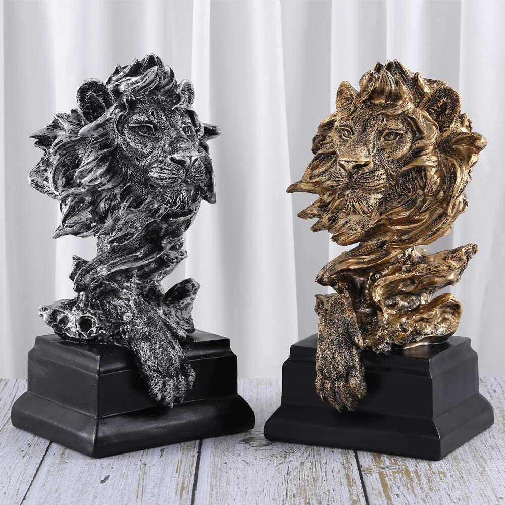 H&W Sandstone Lion gift idea for offices, homes, and special occasions.