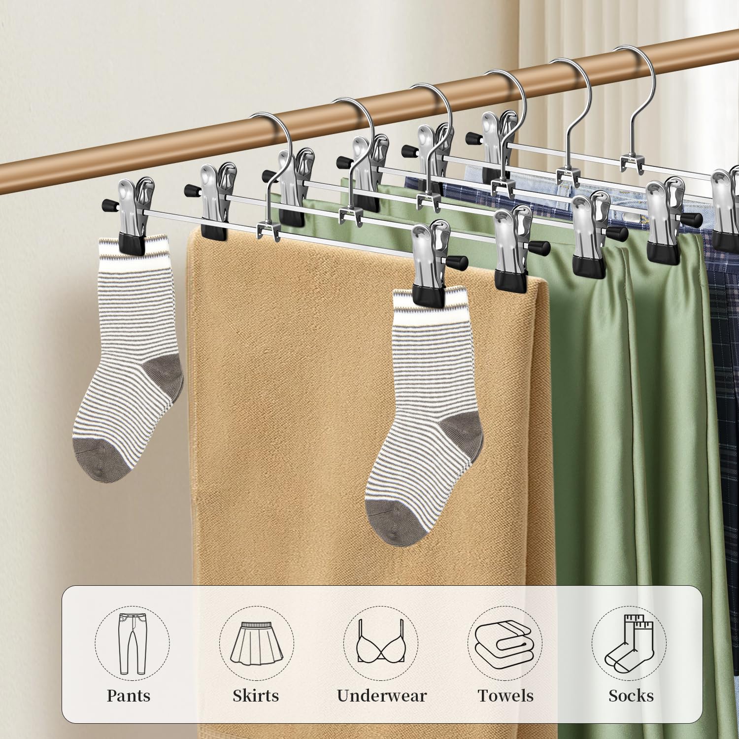 HWAJAN non-slip clip grips securely without fabric marks