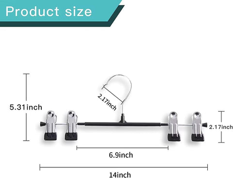 HWAJAN versatile wardrobe hangers keep pants, skirts, scarves, and more organized.