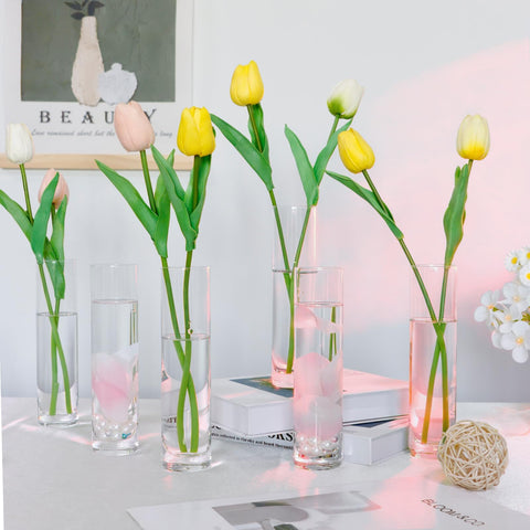 HWASHIN cleaning brush included for easy vase care.