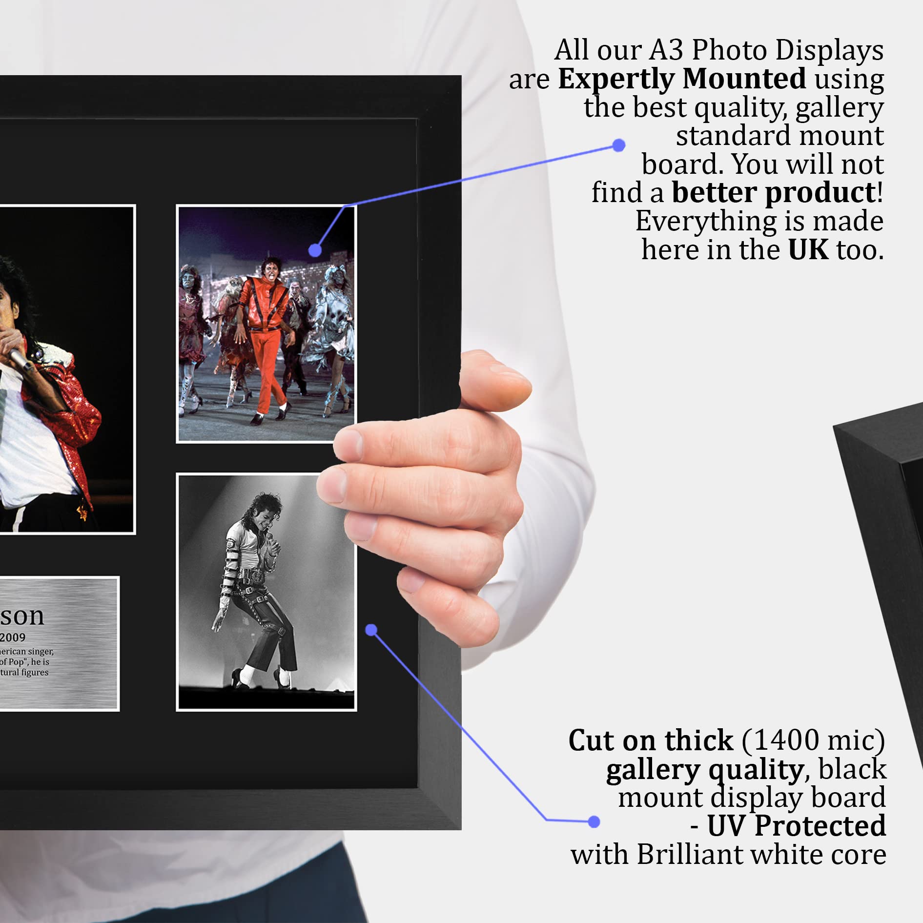 HWC Trading Michael Jackson signed photo ideal gift for fans.