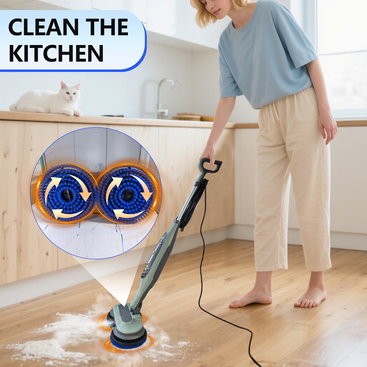 HXZIYI heat-ready design works with Shark steam for efficient stain removal.