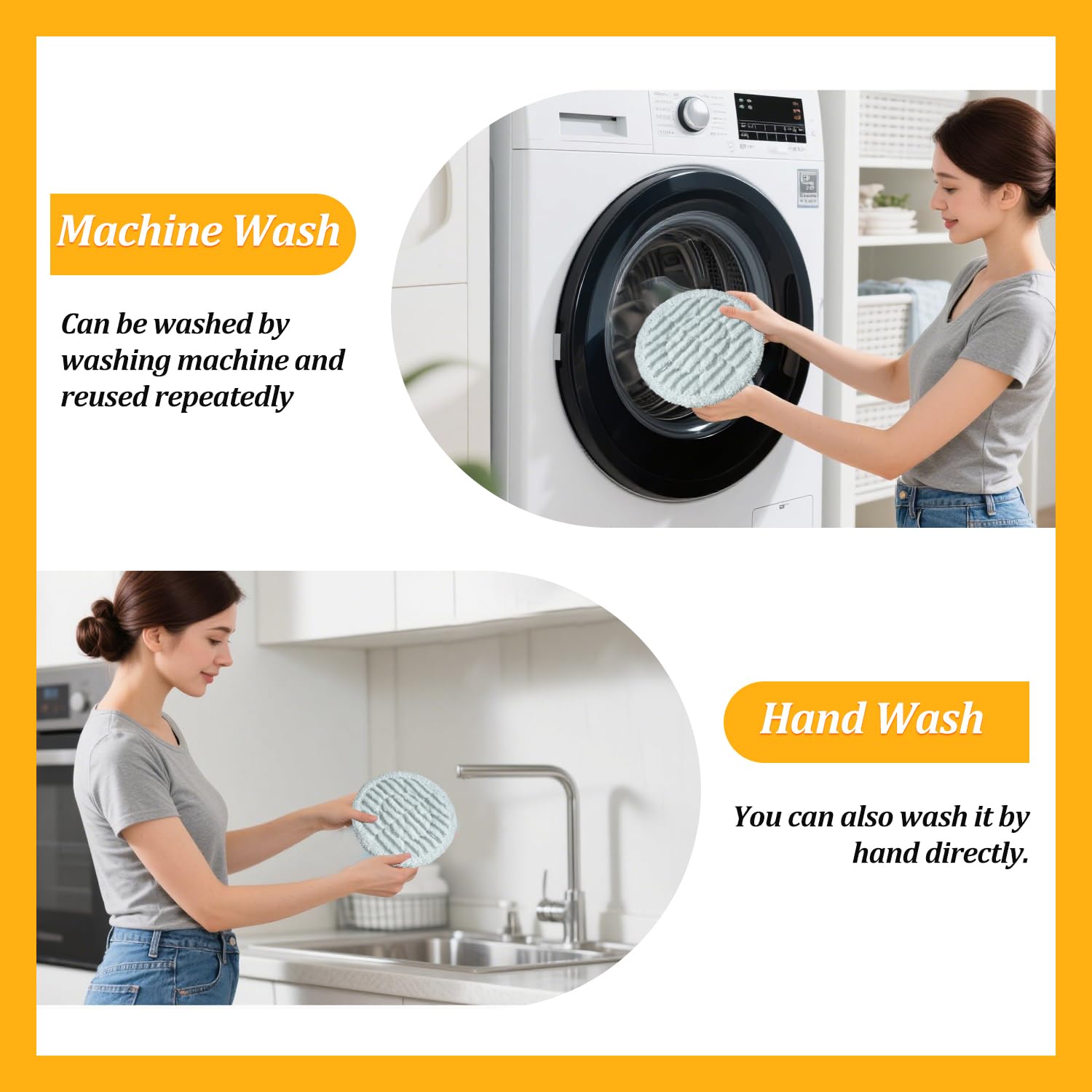HXZIYI S7000 six-pack with mixed pads for versatile floor care.