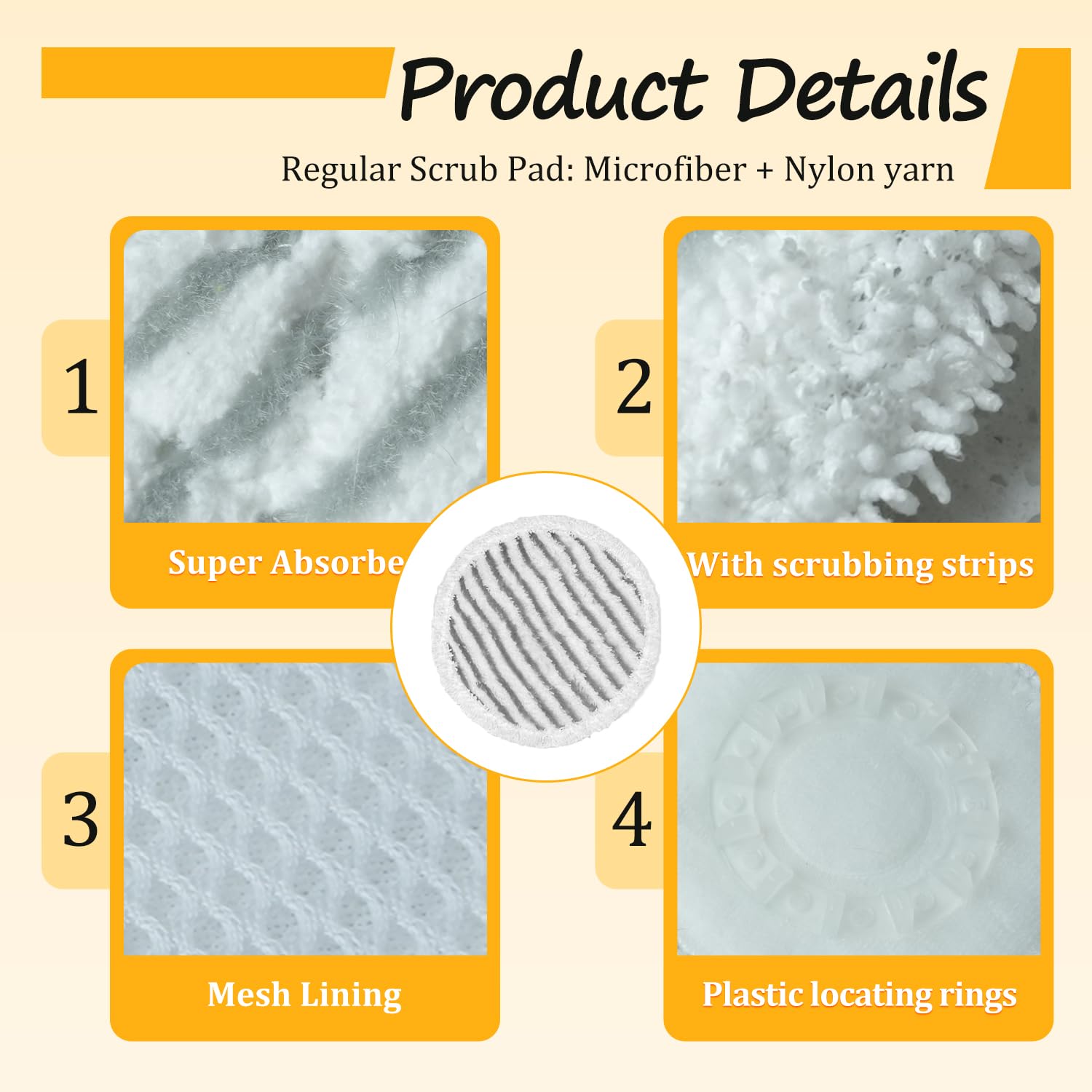 HXZIYI S7000 white polishing pad delivers a smooth, bright finish.