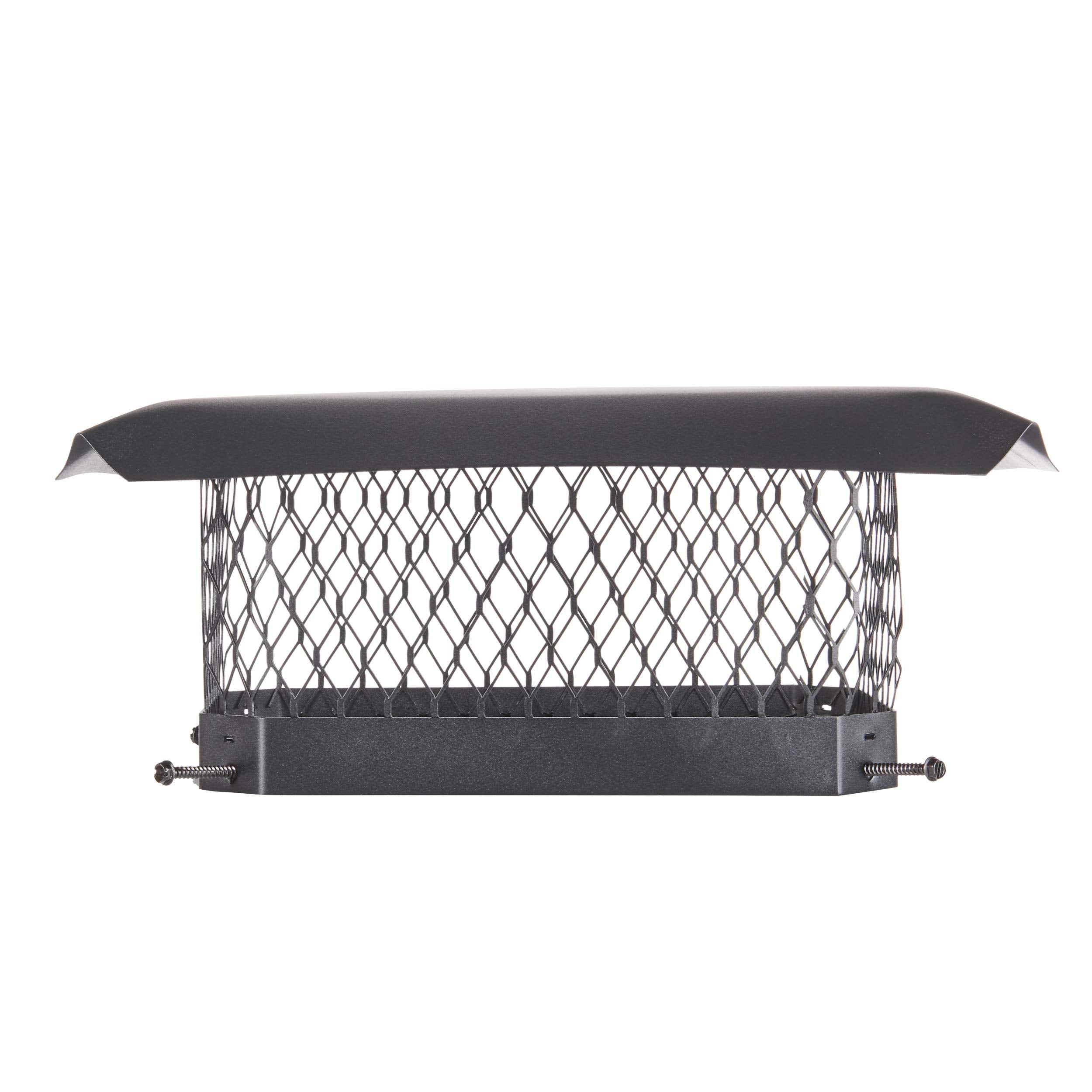HY-C Shelter 9x13 bolt-on cap front view protects the chimney from rain and debris