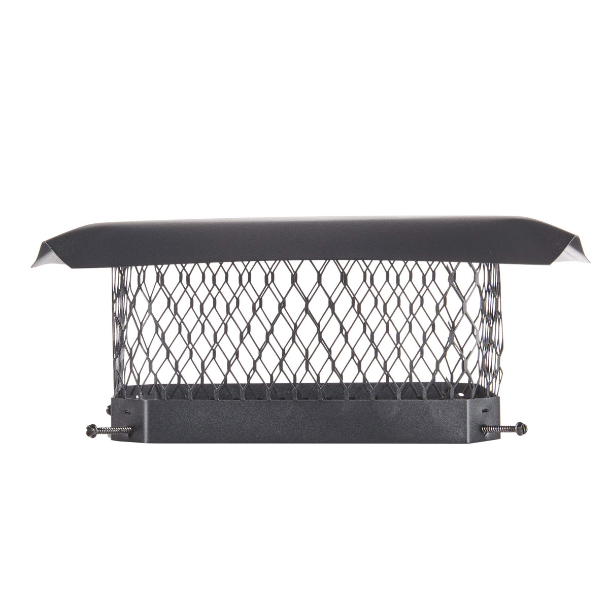 HY-C Shelter 9x13 bolt-on cap front view protects the chimney from rain and debris