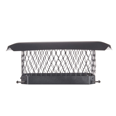 HY-C Shelter 9x13 bolt-on cap front view protects the chimney from rain and debris