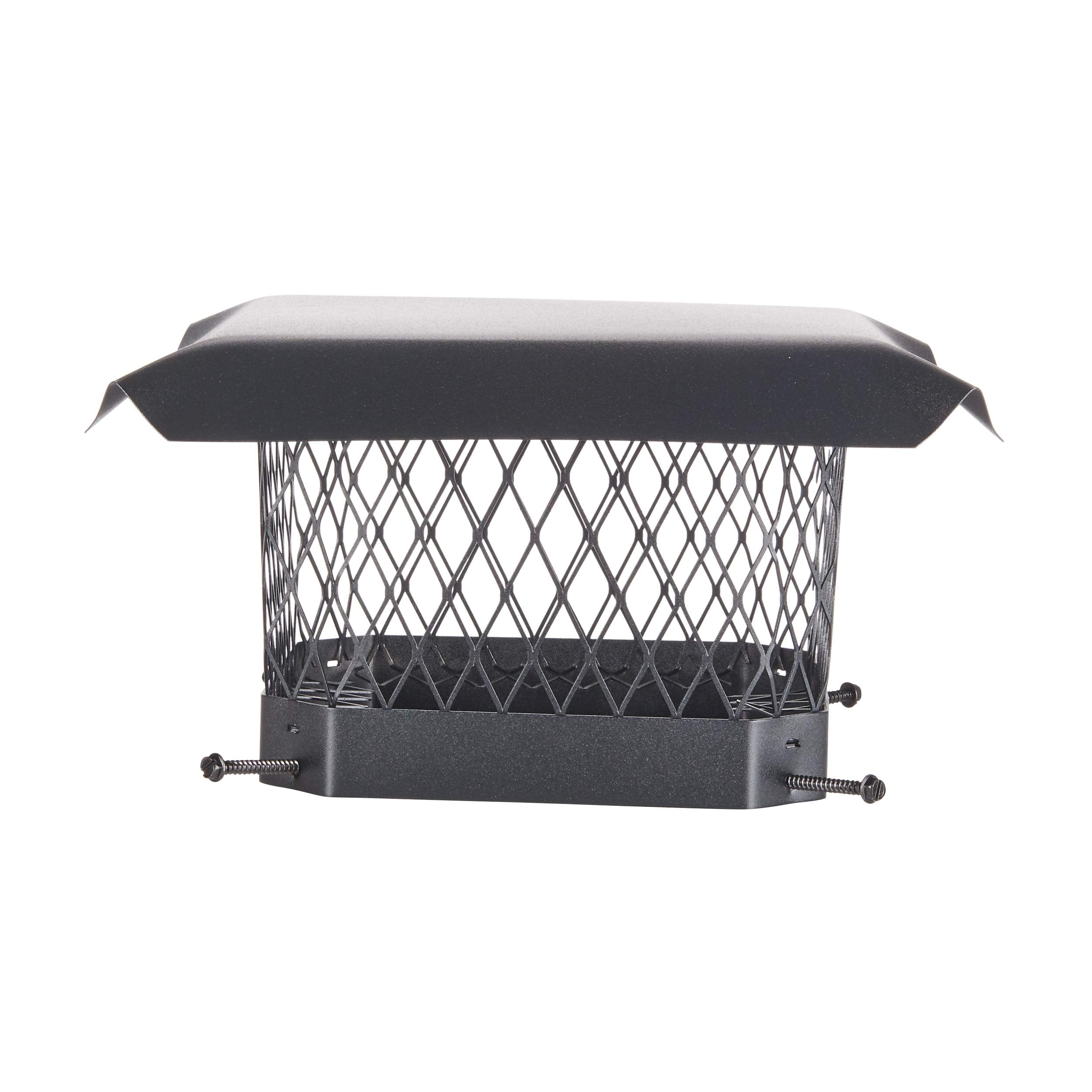 HY-C Shelter 9x9 cap top view shields chimney from rain and birds.