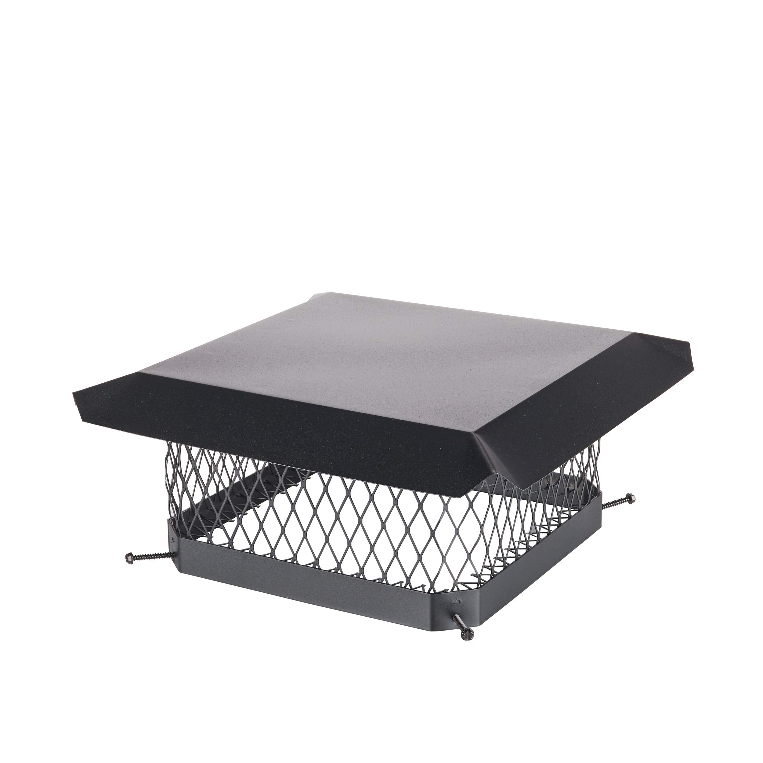 HY-C galvanized steel hood with scalloped edges resists weather.
