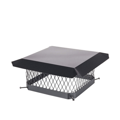HY-C galvanized steel hood with scalloped edges resists weather.
