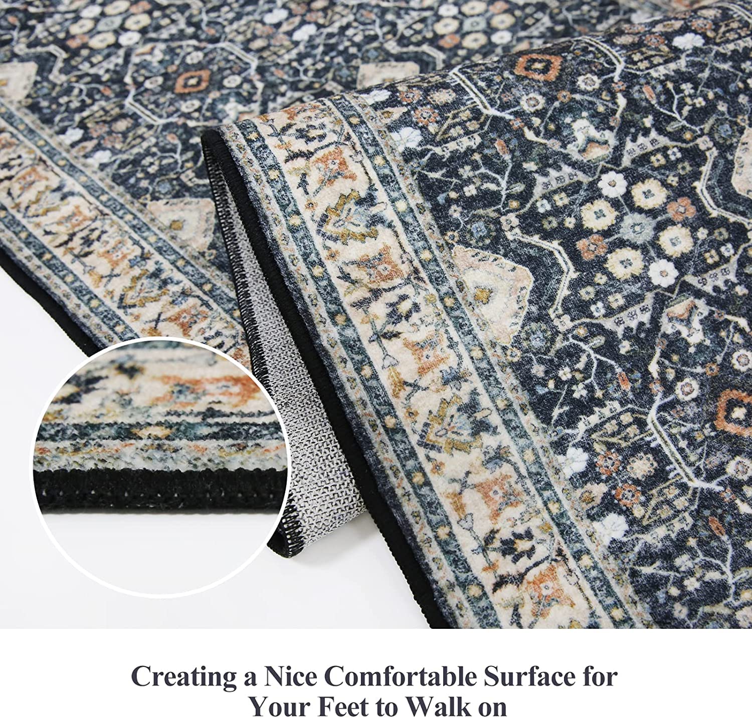 HY HAO YUN LAI 2x12 runner with rubber back for cushioned steps