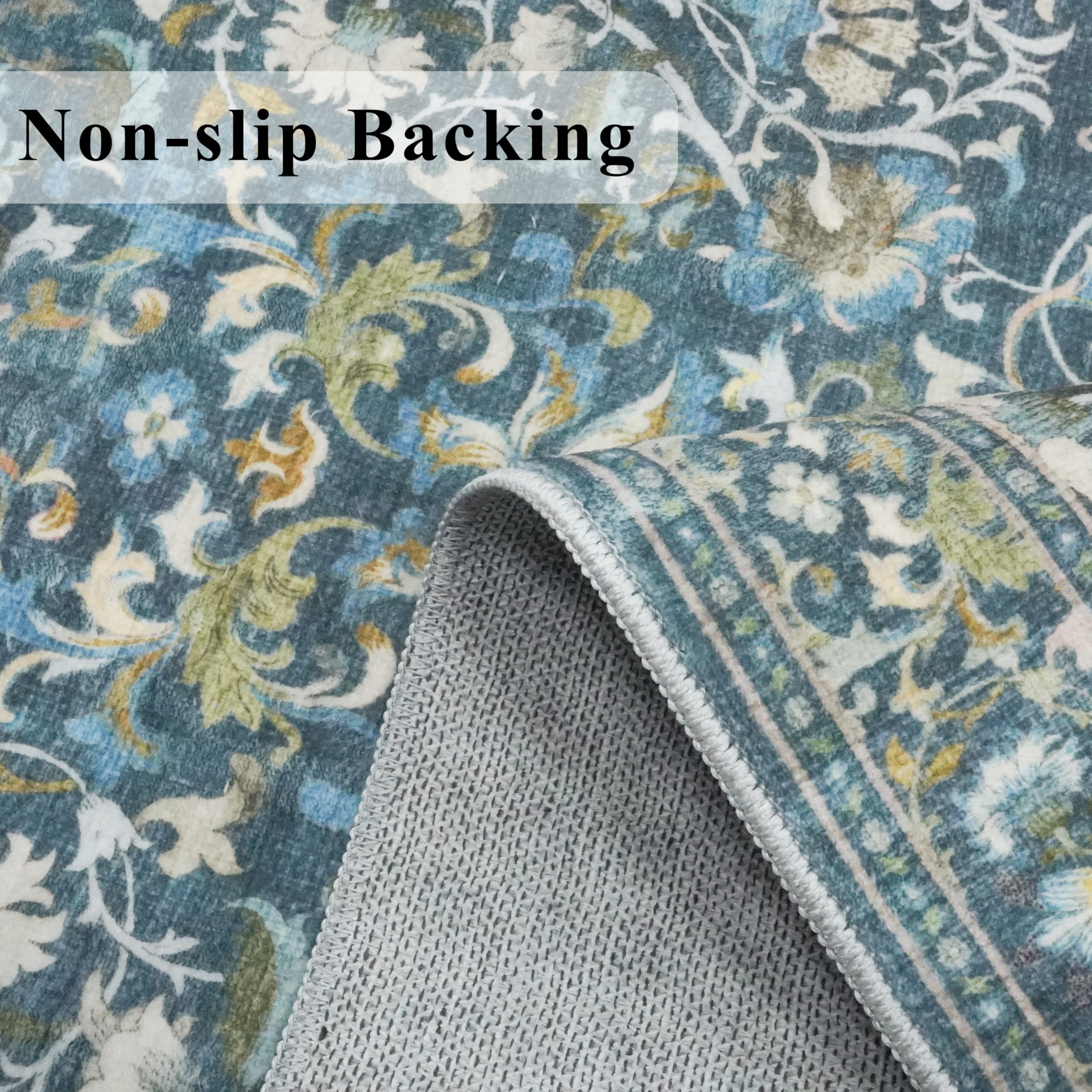 HY HAO YUN LAI machine-washable kitchen rug for easy cleaning.