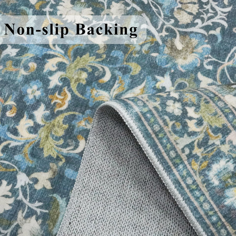 HY HAO YUN LAI machine-washable kitchen rug for easy cleaning.