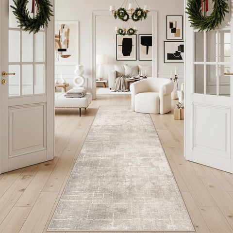 HY HAO YUN LAI Abstract 3x10 hallway runner supports pets and kids with secure footing
