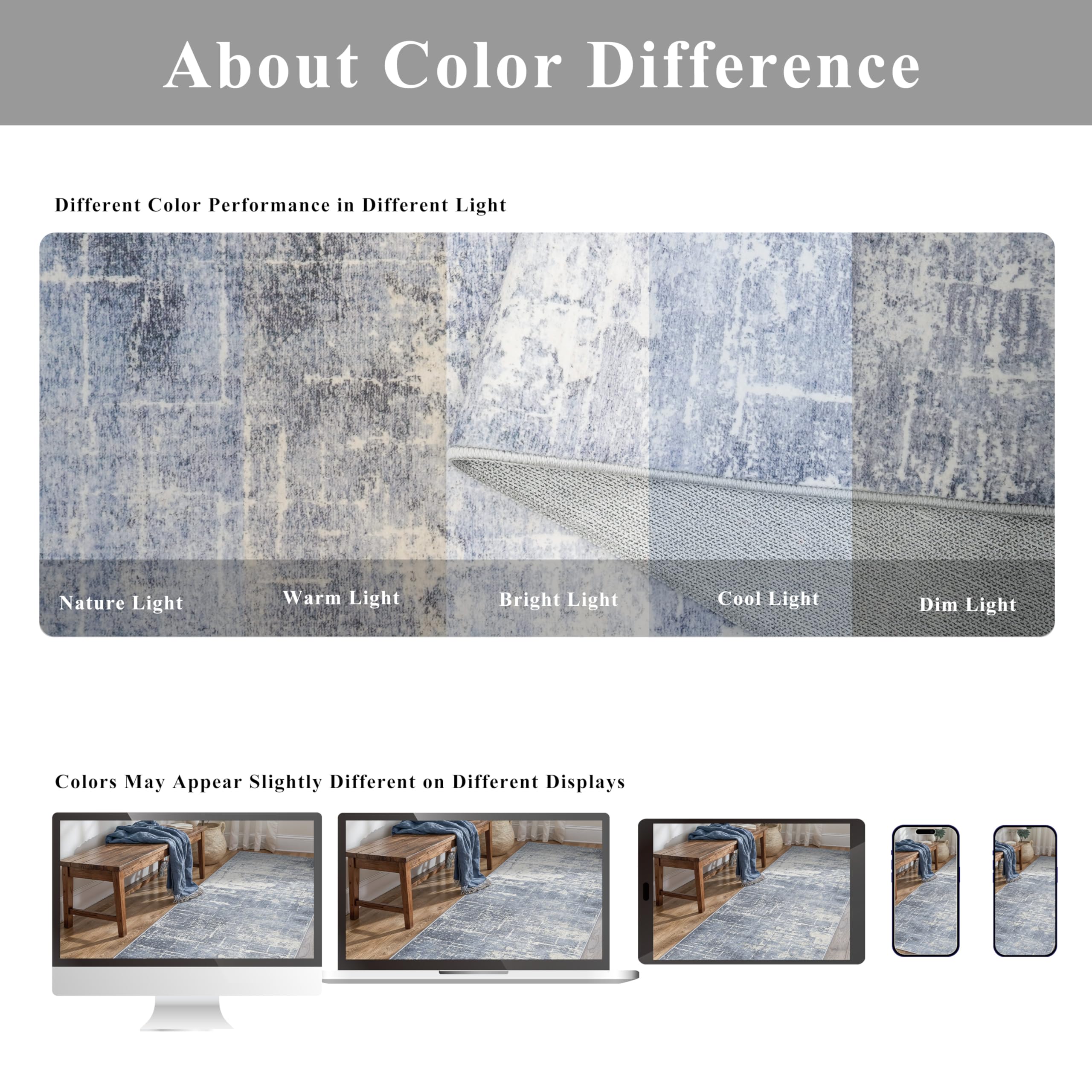 HY HAO YUN LAI crease tips guide helps restore rug flatness after shipping.