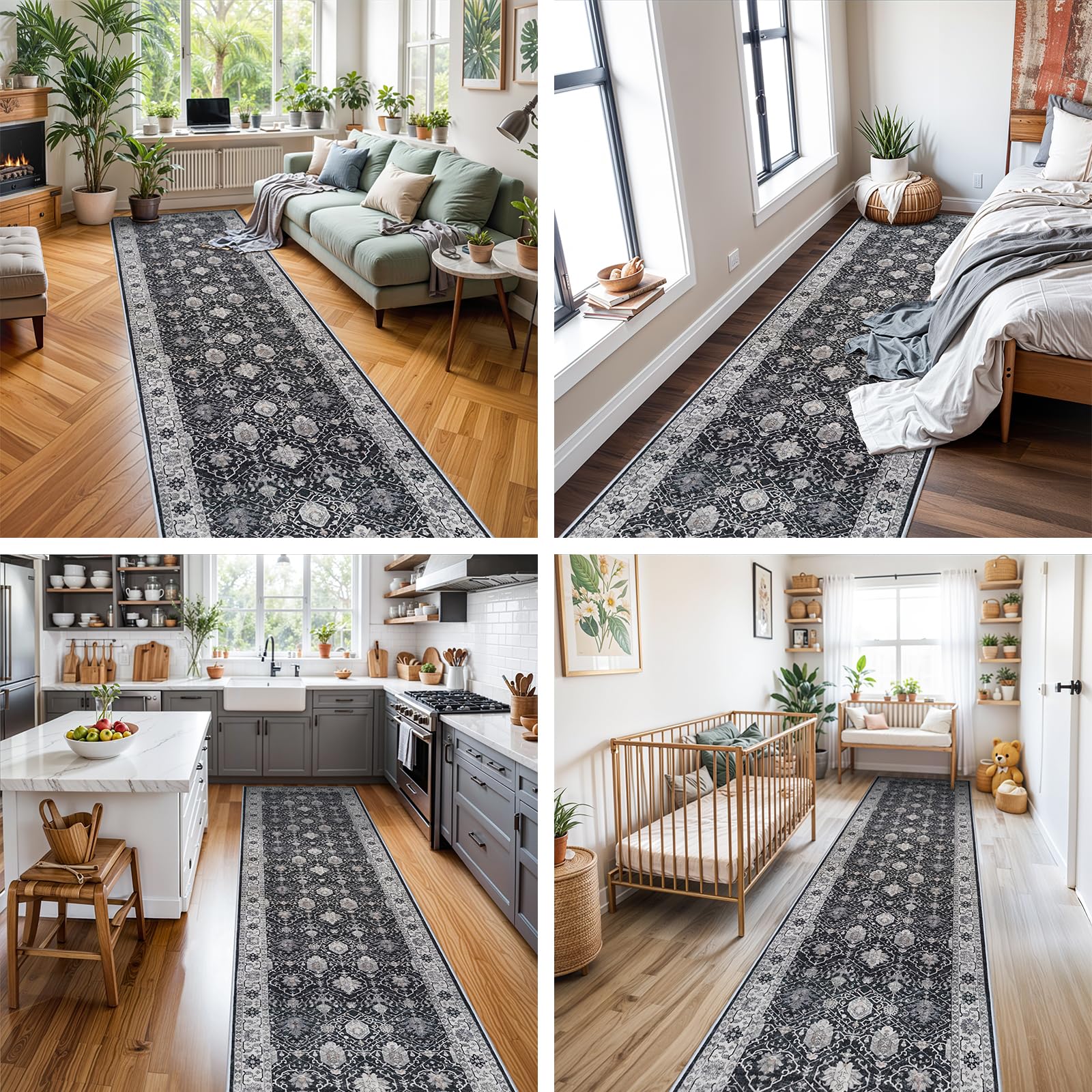 HY HAO YUN LAI everyday-use rug designed for high-traffic spaces