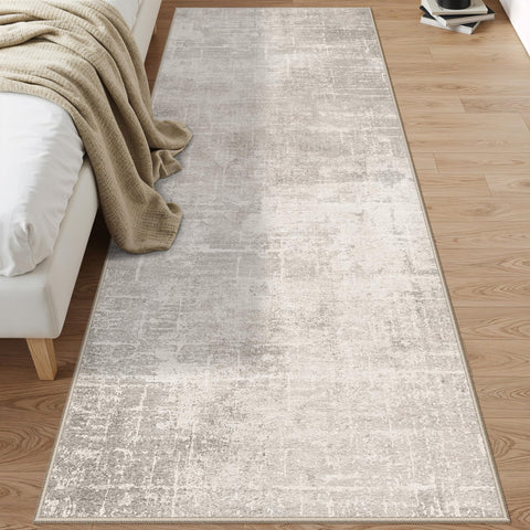 HY HAO YUN LAI washable runner rug beige-cream color ideal for quick cleanups.