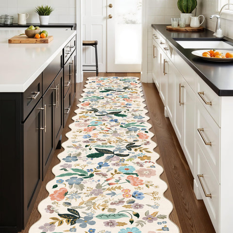 HY HAO YUN LAI hallway rug with non-slip backing helps prevent shifting on slick floors