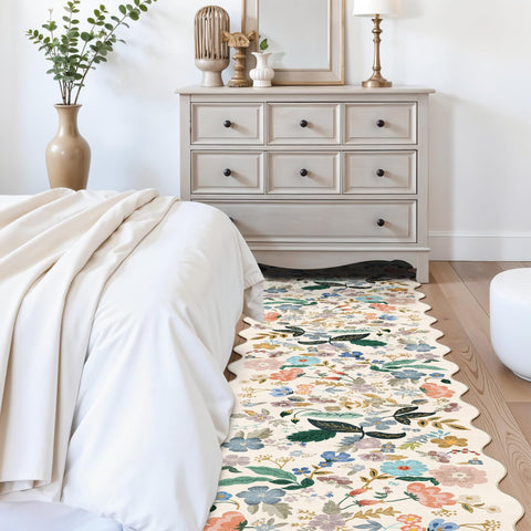HY HAO YUN LAI soft-pile hallway runner with edge design withstands high-traffic areas