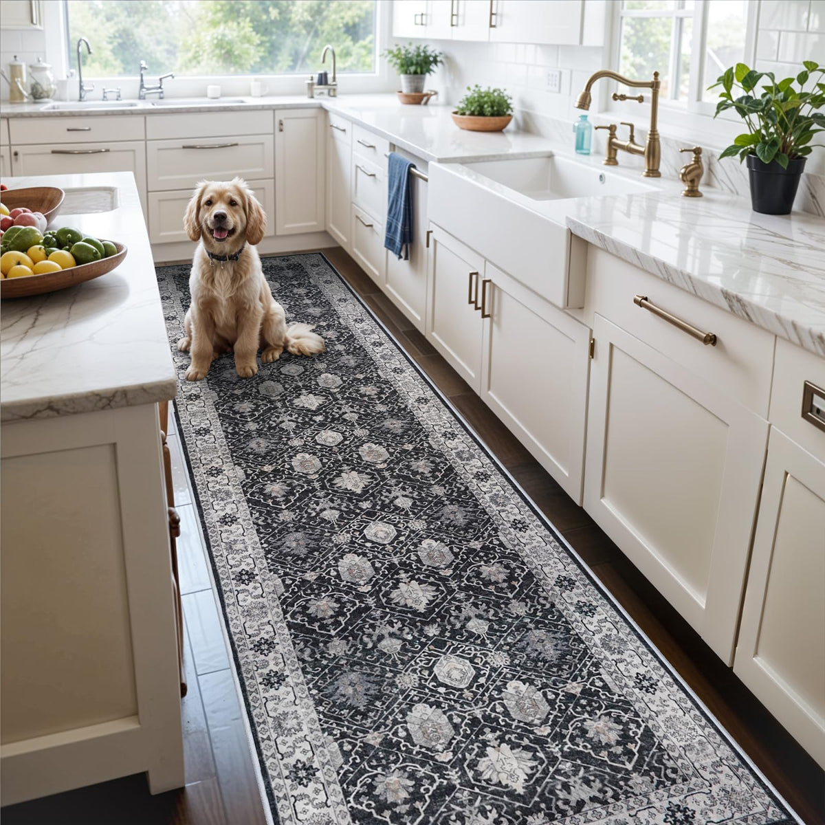 HY HAO YUN LAI hallway runner 3x10 enhances entryway durability and style