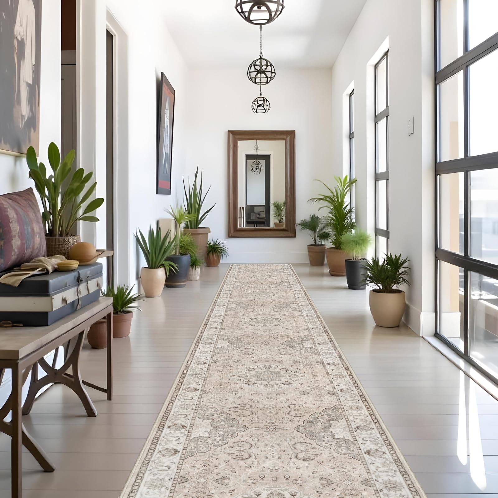 HY HAO YUN LAI hallway runner 3x16 beige with soft texture for cozy entryways.