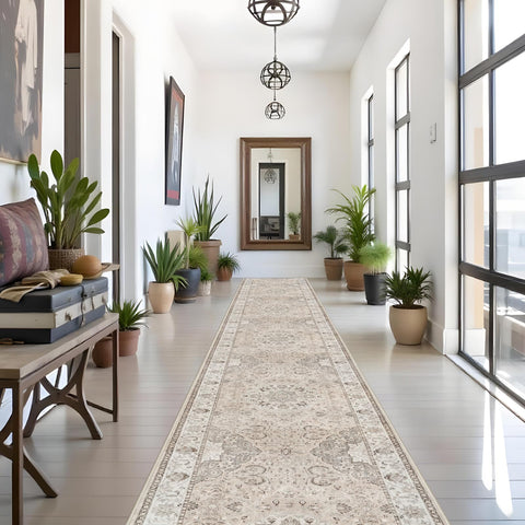 HY HAO YUN LAI hallway runner 3x16 beige with soft texture for cozy entryways.