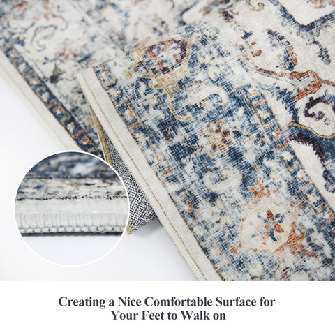 HY HAO YUN LAI non-slip backing helps keep the rug in place