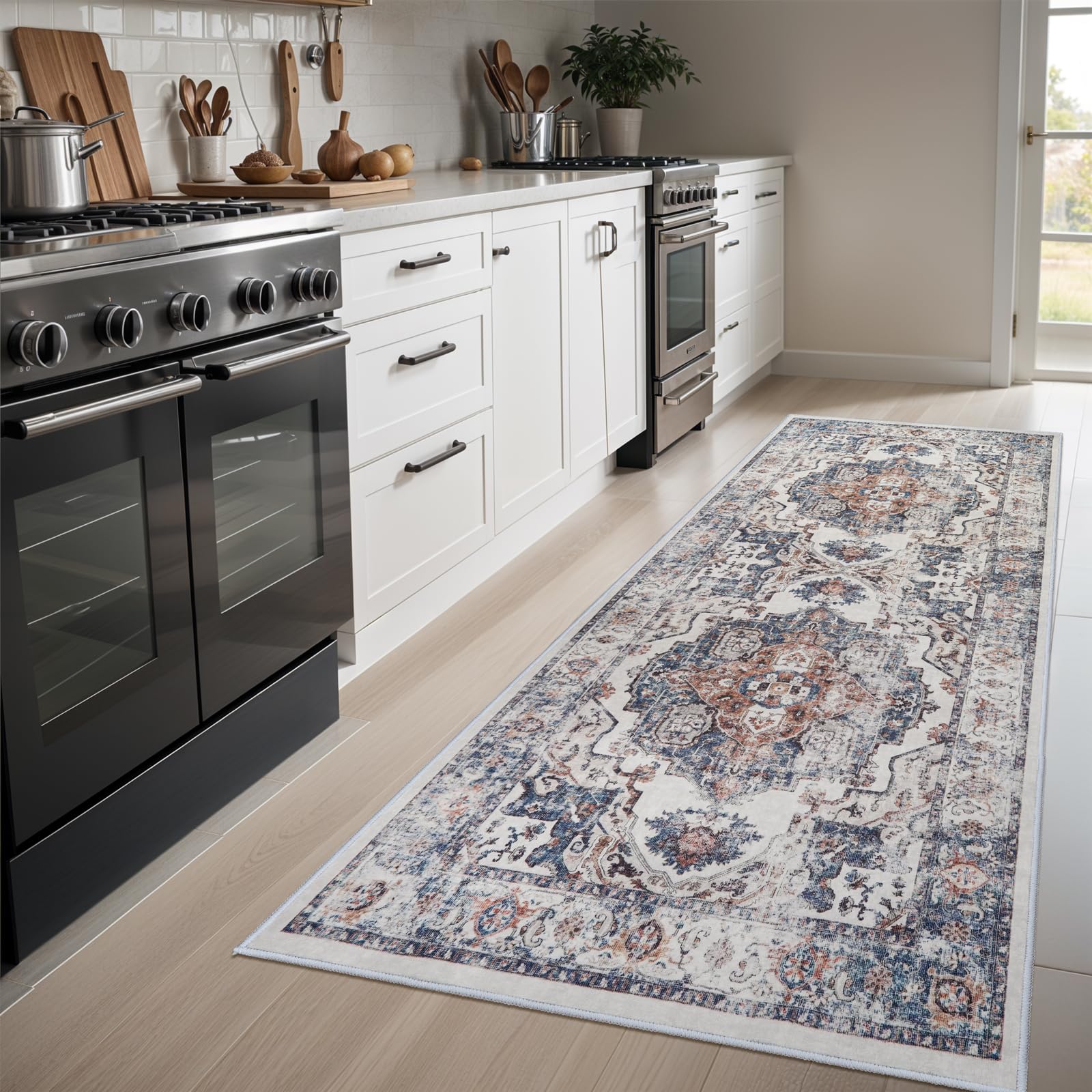 HY HAO YUN LAI hallway runner soft texture close-up highlights plush underfoot feel