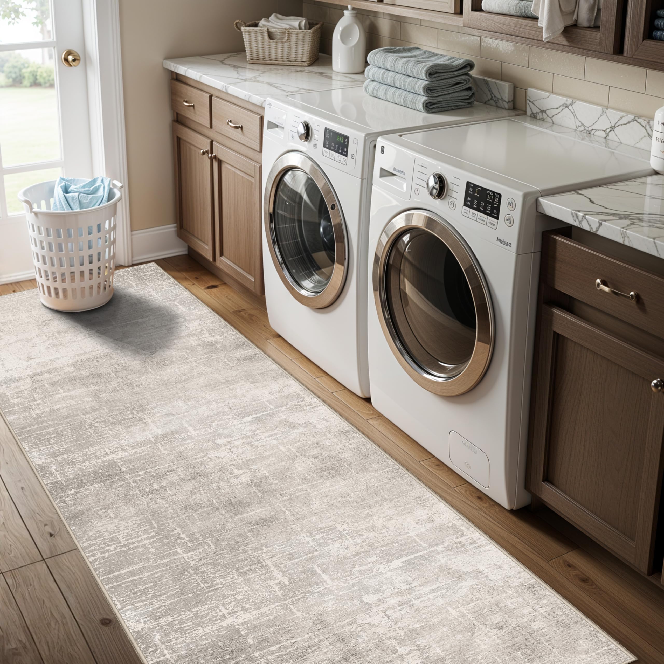 HY HAO YUN LAI kitchen entry rug stain-resistant protects floors.