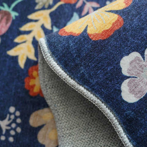 HY HAO YUN LAI kitchen front door rug blue purple offers moisture resistance.